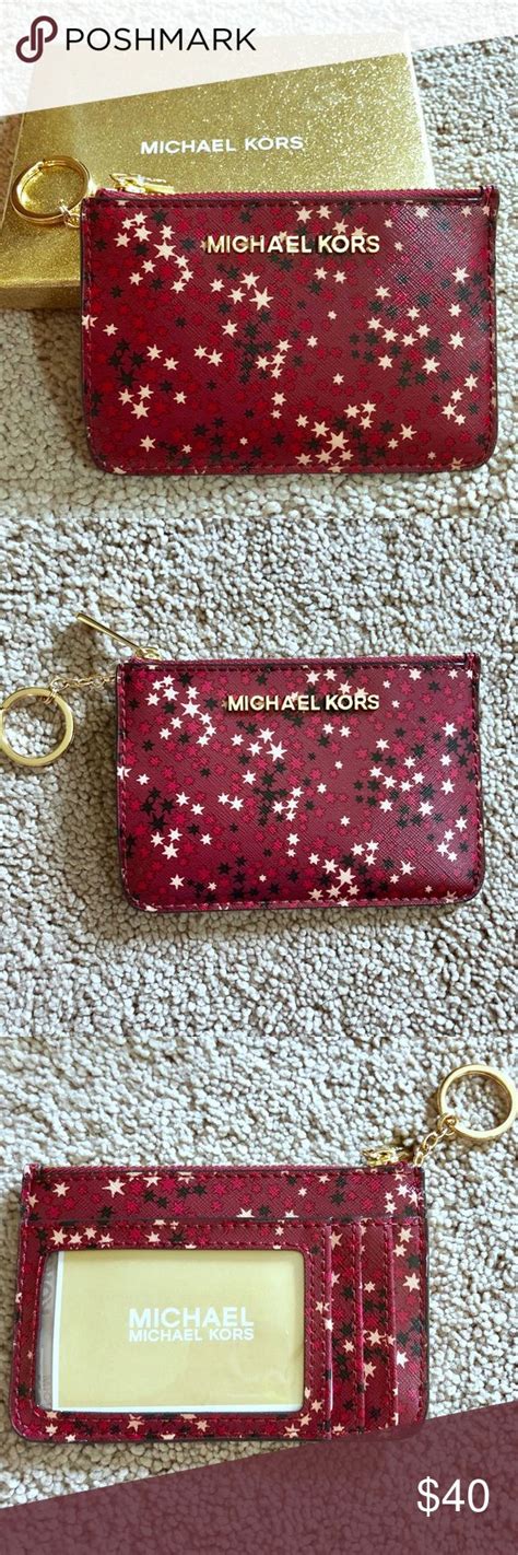 michael kors gold logo keychain|Michael Kors coin purse keychain.